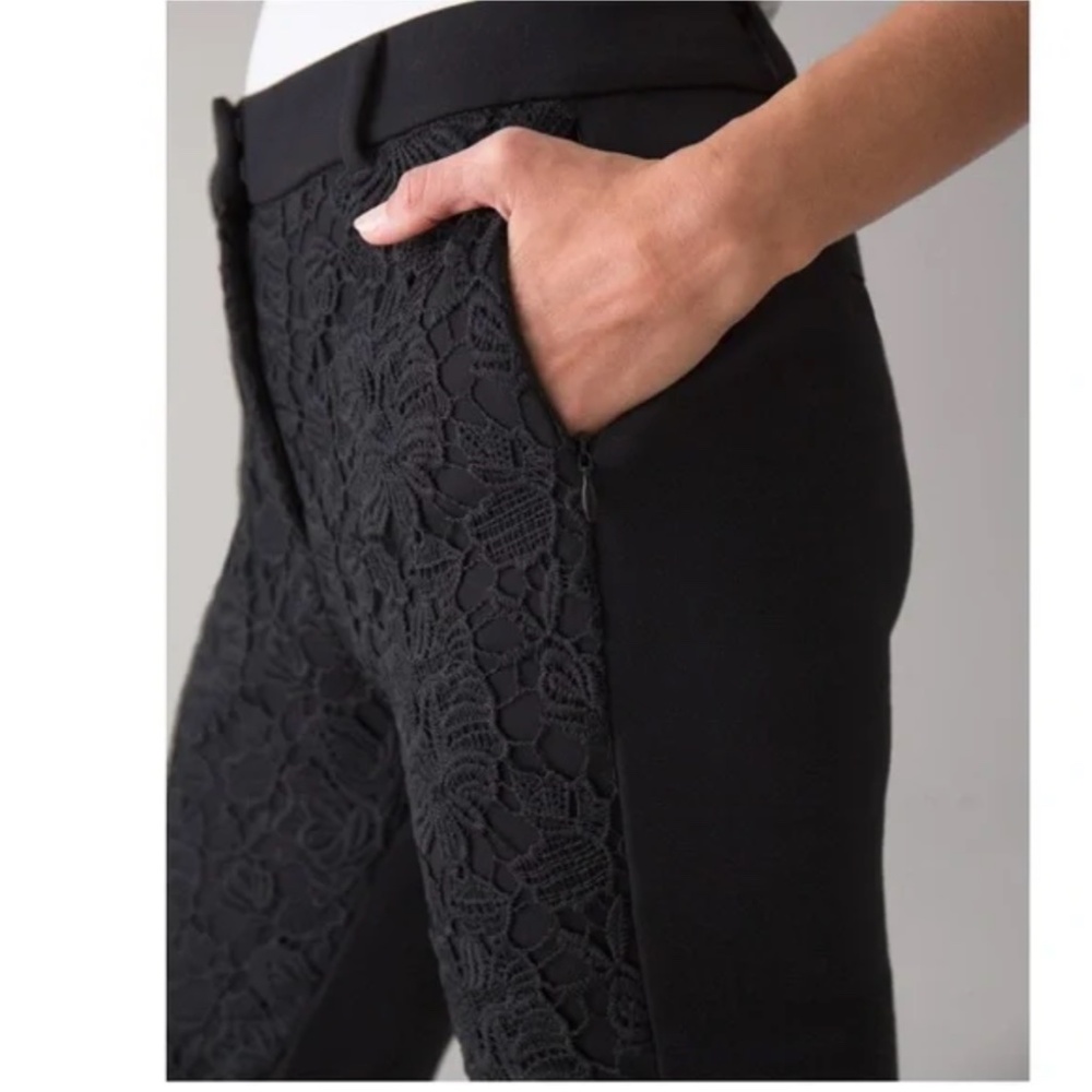 WHBM - Floral Lace Slim Ankle Pant | 14R